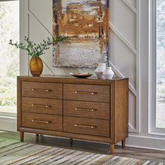 Diamond Furniture - Ashley Furniture - Lyncott Bedroom - Two Drawer Night Stand / Brown - B615-92