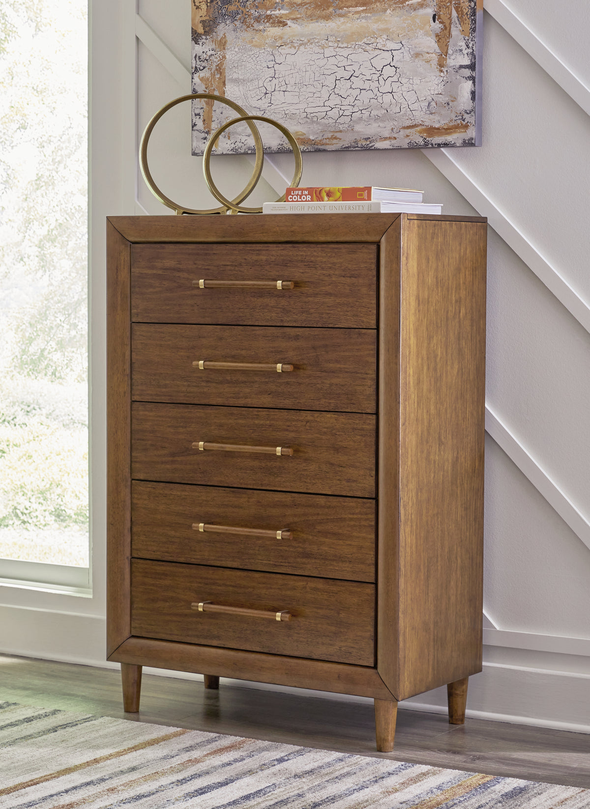 Diamond Furniture - Ashley Furniture - Lyncott Chest of Drawers - Five Drawer Chest - B615-46