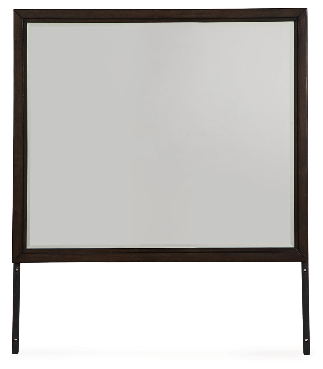 Diamond Furniture - Ashley Furniture - Neymorton Bedroom - Bedroom Mirror / Dark Grayish Brown - B618-36
