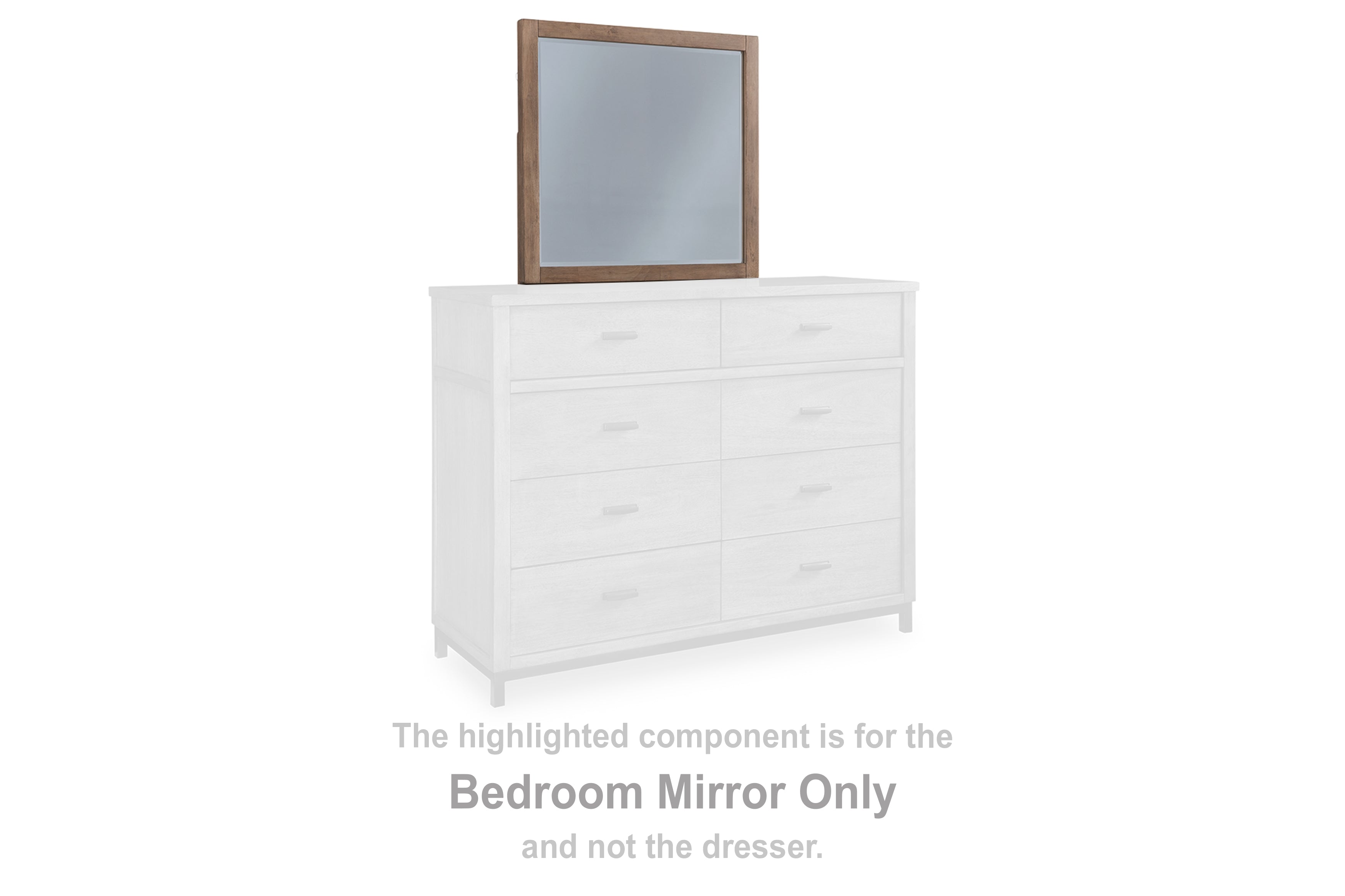 Diamond Furniture - Ashley Furniture - Tomtyn Bedroom - Bedroom Mirror / Light Brown - B622-36