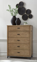 Diamond Furniture - Ashley Furniture - Tomtyn Chest of Drawers - Five Drawer Chest - B622-46