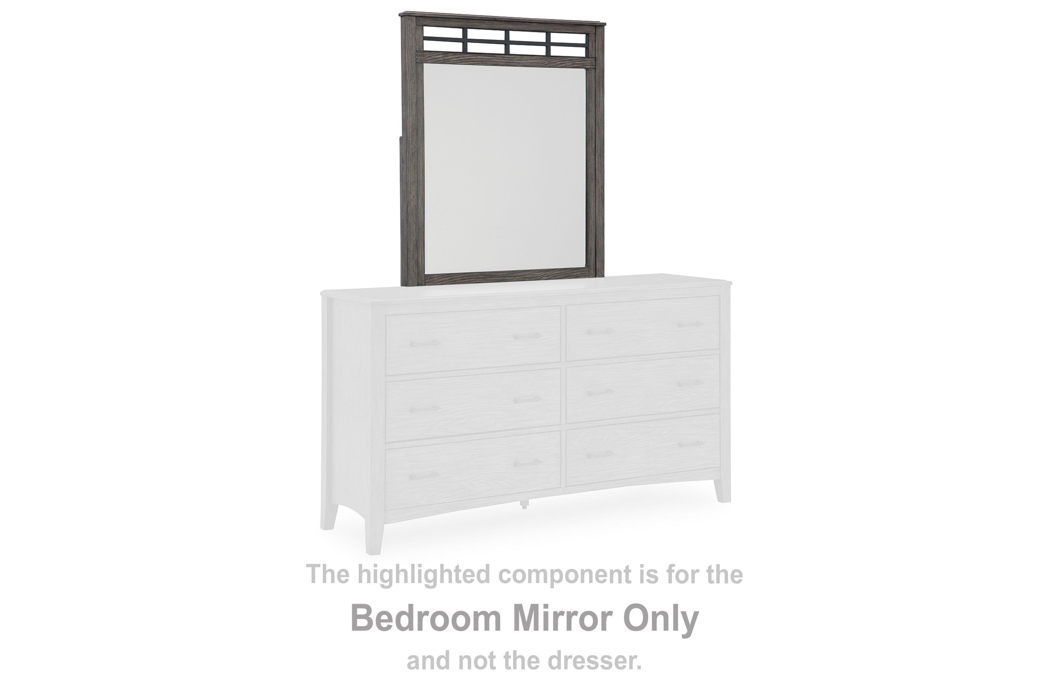 Diamond Furniture - Ashley Furniture - Montillan Bedroom - Bedroom Mirror / Grayish Brown - B651-36