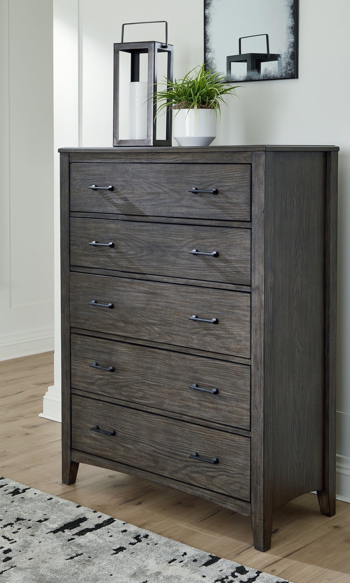 Diamond Furniture - Ashley Furniture - Montillan Chest of Drawers - Five Drawer Chest - B651-46