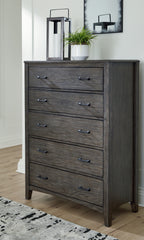 Diamond Furniture - Ashley Furniture - Montillan Chest of Drawers - Five Drawer Chest - B651-46