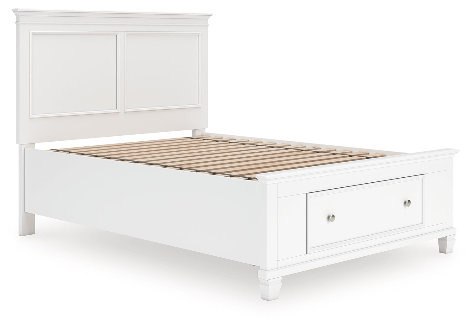 Diamond Furniture - Ashley Furniture - Fortman Bedroom - Full Panel Storage Bed / White - B680B25