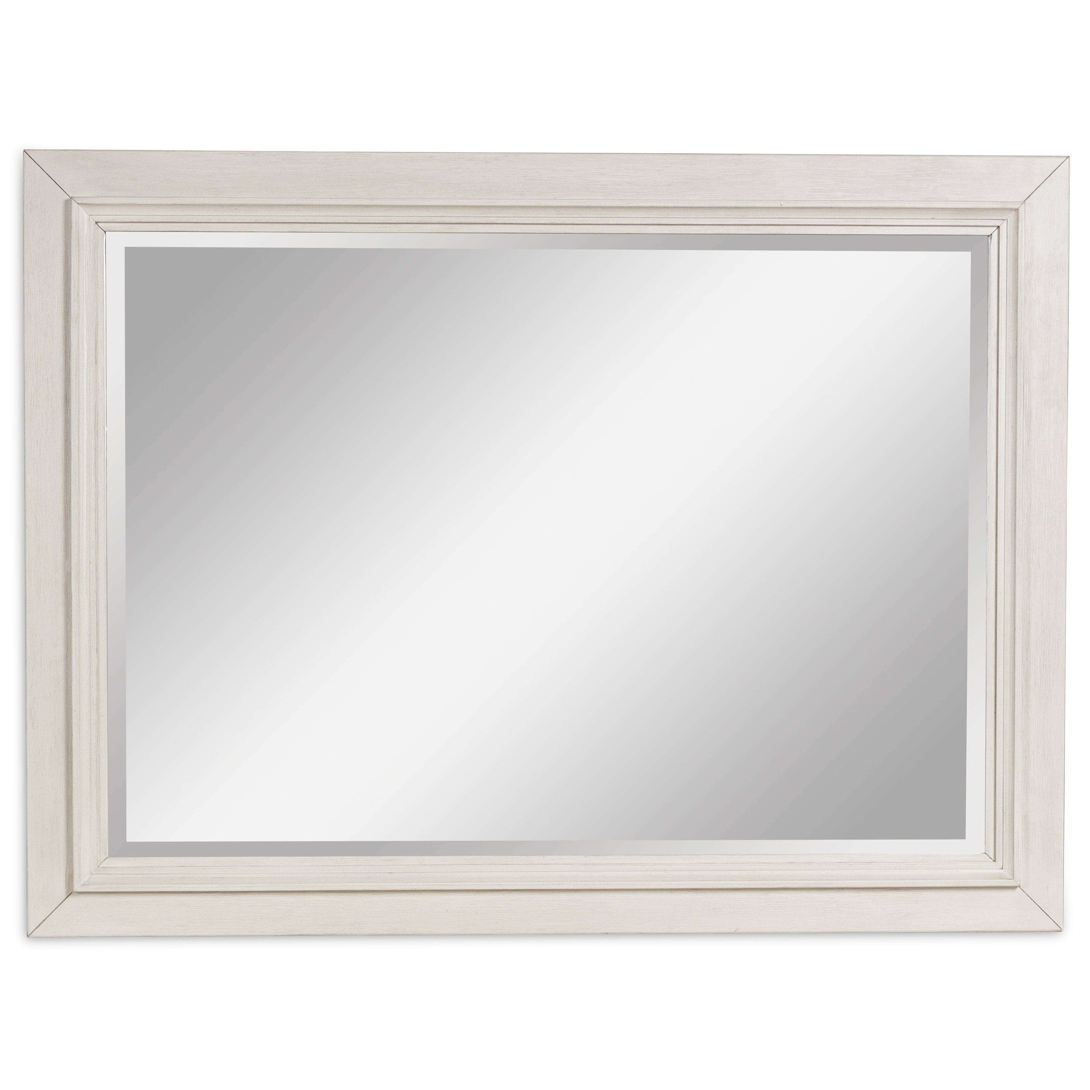 Diamond Furniture - Ashley Furniture - Shaybrock Bedroom - Bedroom Mirror / Antique White/Brown - B683-36