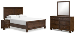 Diamond Furniture - Ashley Furniture - Danabrin Queen Panel Bed, Dresser, Mirror and Nightstand - Queen Panel Bed, Dresser, Mirror and Nightstand - B685B15