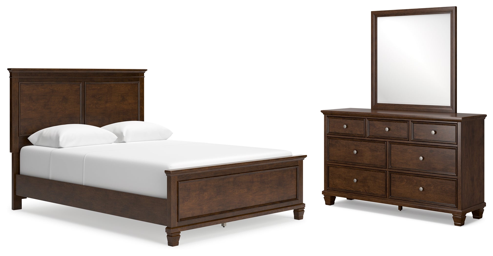 Diamond Furniture - Ashley Furniture - Danabrin Queen Panel Bed, Dresser and Mirror - Queen Panel Bed, Dresser and Mirror - B685B3