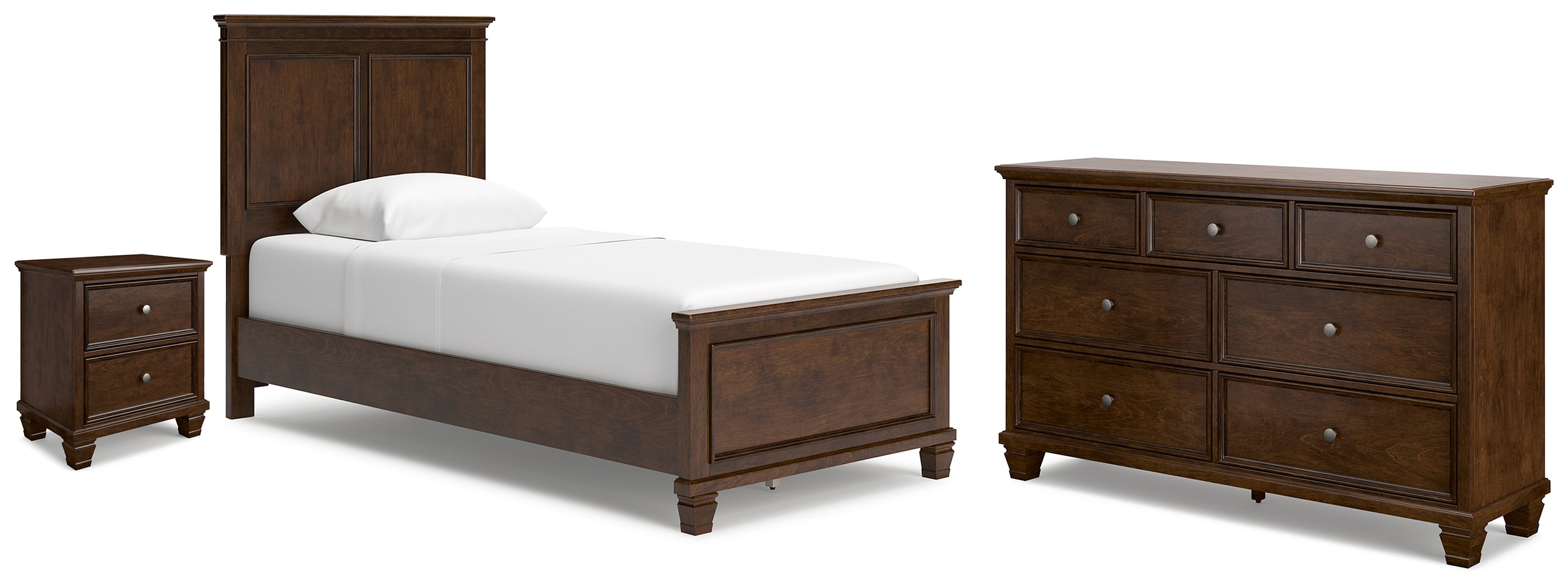 Diamond Furniture - Ashley Furniture - Danabrin Twin Panel Bed, Dresser and Nightstand - Twin Panel Bed, Dresser and Nightstand - B685B29