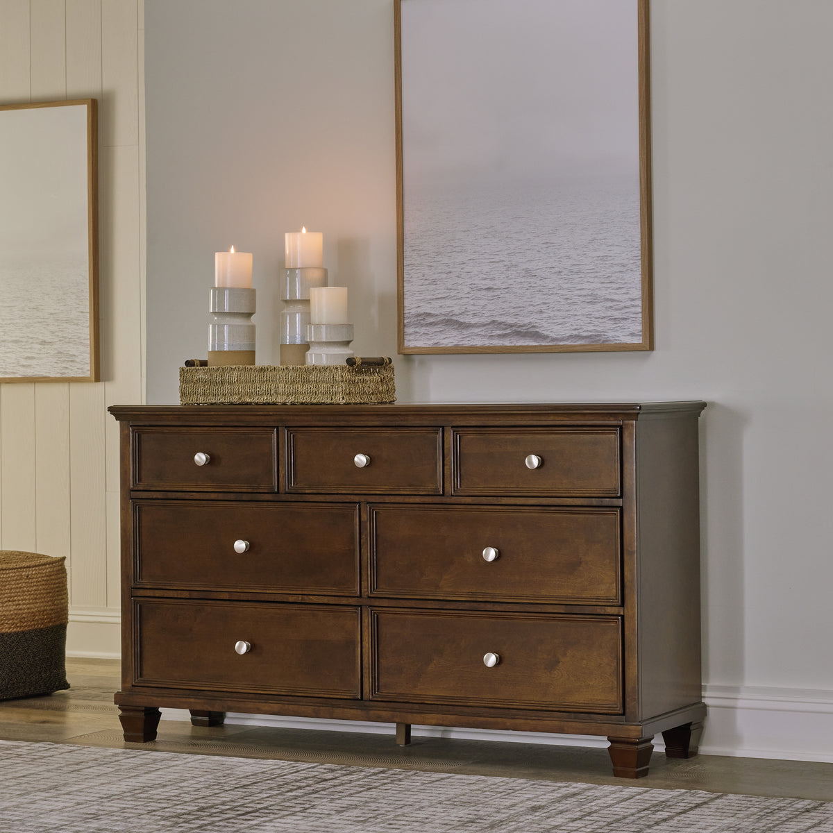 Diamond Furniture - Ashley Furniture - Danabrin Bedroom - California King Panel Storage Bed / Brown - B685B19