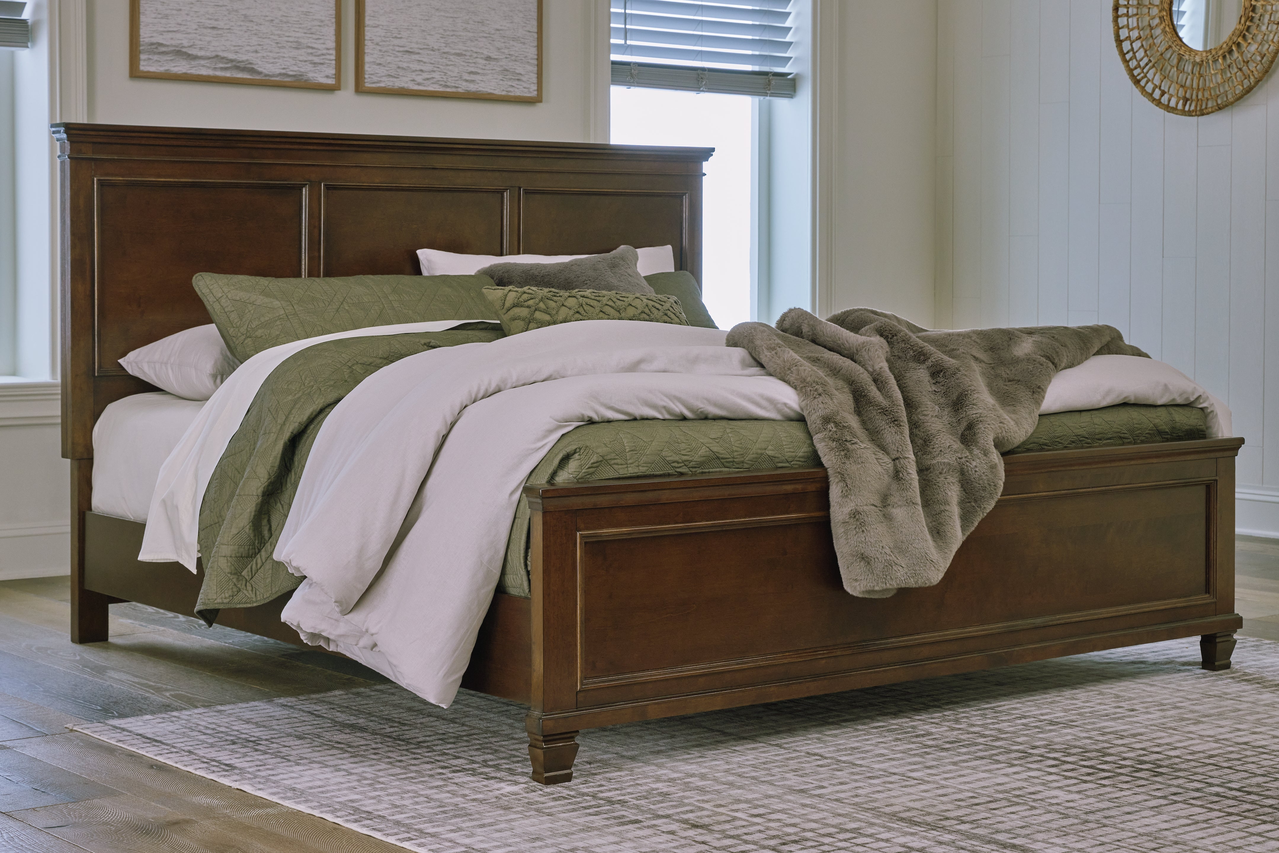 Diamond Furniture - Ashley Furniture - Danabrin Bedroom - King Panel Bed / Brown - B685B4