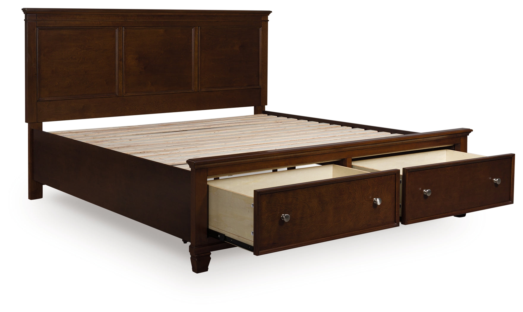 Diamond Furniture - Ashley Furniture - Danabrin Bedroom - California King Panel Storage Bed / Brown - B685B19