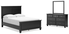 Diamond Furniture - Ashley Furniture - Lanolee Full Panel Bed, Dresser and Mirror - Full Panel Bed, Dresser and Mirror - B687B5