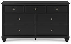 Lanolee California King Panel Bed, Dresser, Chest and 2 Nightstands