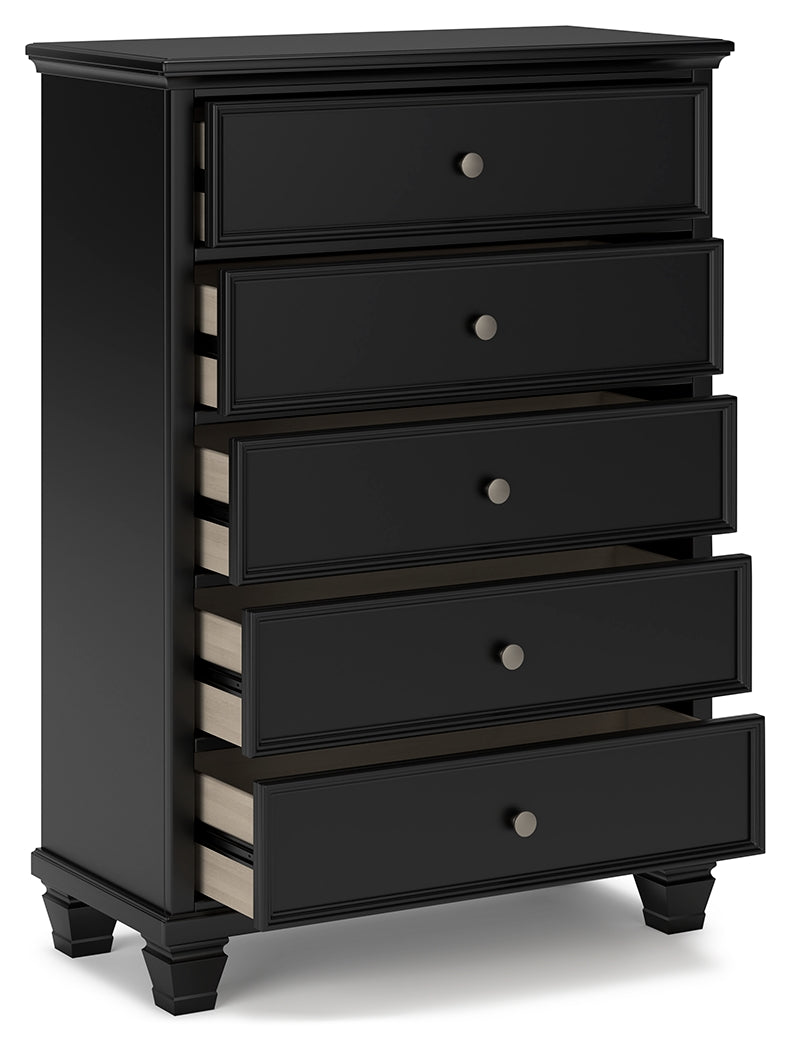 Lanolee Twin Panel Bed and Chest