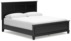 Diamond Furniture - Ashley Furniture - Lanolee Bedroom - King Panel Storage Bed / Black - B687B19
