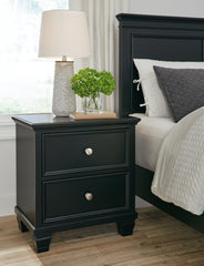 Diamond Furniture - Ashley Furniture - Lanolee Nightstand - Two Drawer Night Stand - B687-92