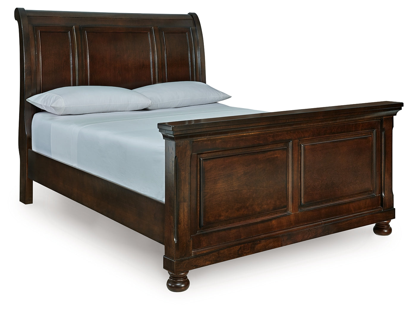 Diamond Furniture - Ashley Furniture - Porter Bedroom - Queen Sleigh Bed / Rustic Brown - B697B48