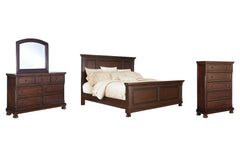 Diamond Furniture - Ashley Furniture - Porter King Panel Bed, Dresser, Mirror and Chest - King Panel Bed, Dresser, Mirror and Chest - B697B37