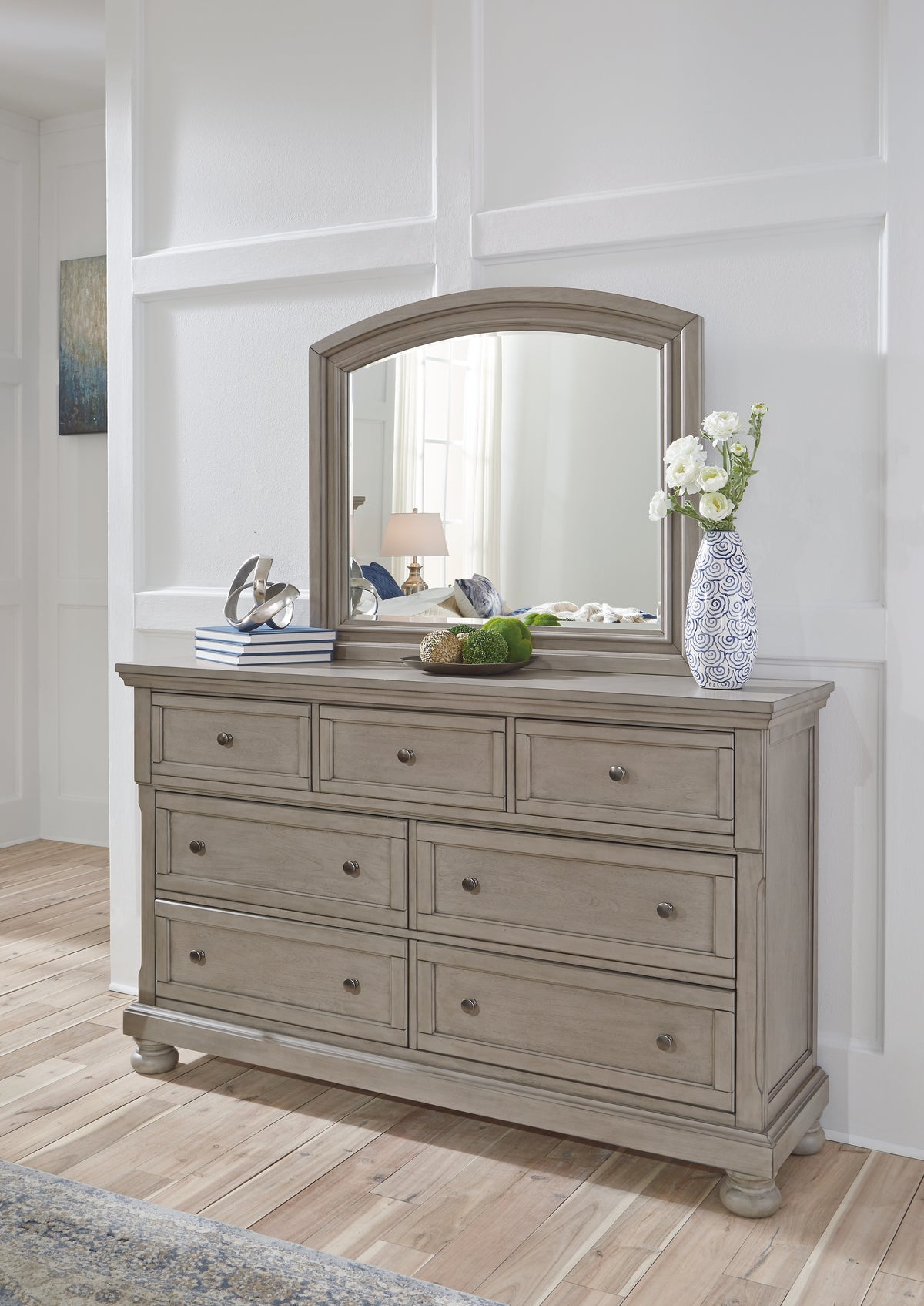 Diamond Furniture - Ashley Furniture - Lettner Dresser and Mirror - Dresser and Mirror - B733B1