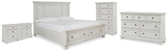 Diamond Furniture - Ashley Furniture - Robbinsdale King Panel Storage Bed, Dresser, Chest and 2 Nightstands - King Panel Storage Bed, Dresser, Chest and 2 Nightstands - B742B49
