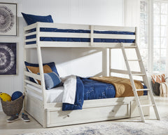 Diamond Furniture - Ashley Furniture - Robbinsdale Twin over Full Bunk Bed with Storage - Twin over Full Bunk Bed with Storage - B742B16