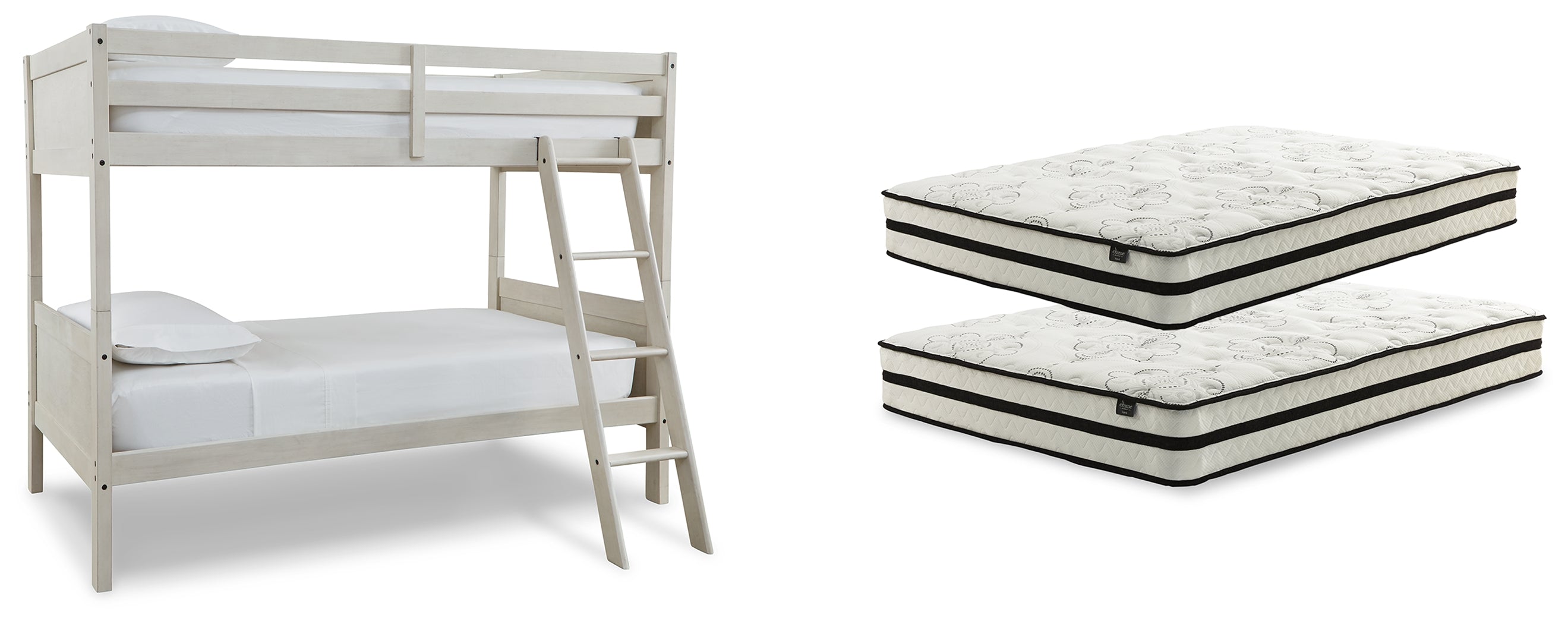 Diamond Furniture - Ashley Furniture - Robbinsdale Bunk Bed and Mattresses - Bunk Bed and Mattresses - B742B45
