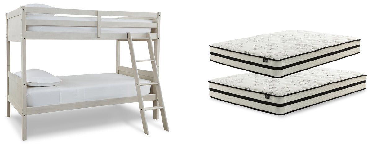 Diamond Furniture - Ashley Furniture - Robbinsdale Bunk Bed and Mattresses - Bunk Bed and Mattresses - B742B45