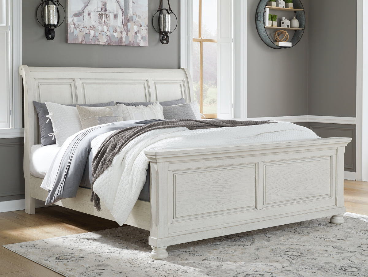 Diamond Furniture - Ashley Furniture - Robbinsdale King Sleigh Bed - King Sleigh Bed - B742B22