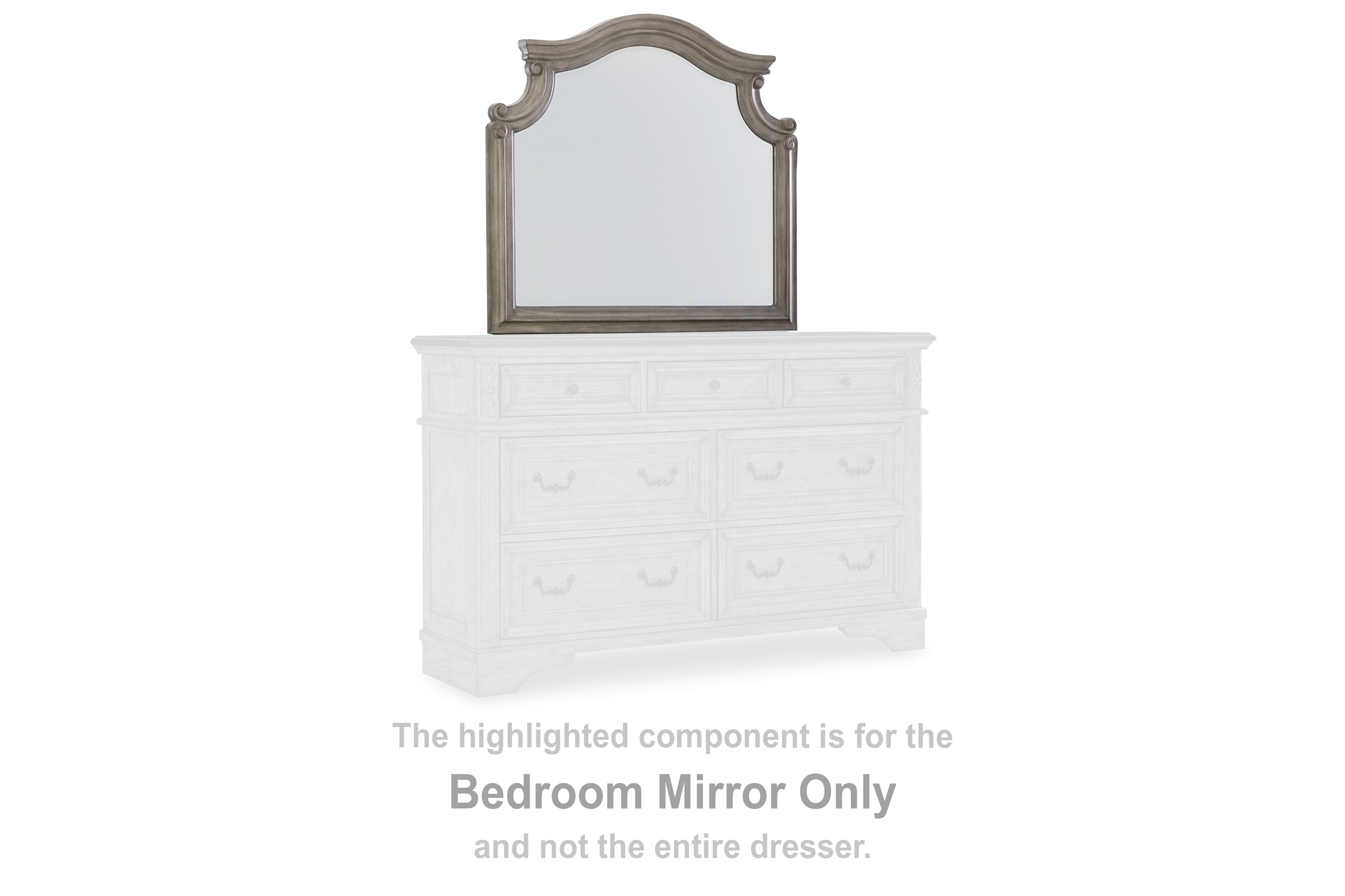 Diamond Furniture - Ashley Furniture - Lodenbay Bedroom - Bedroom Mirror / Antique Gray - B751-36