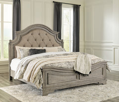 Diamond Furniture - Ashley Furniture - Lodenbay Bedroom - Dresser and Mirror / Antique Gray/Brown - B751B1
