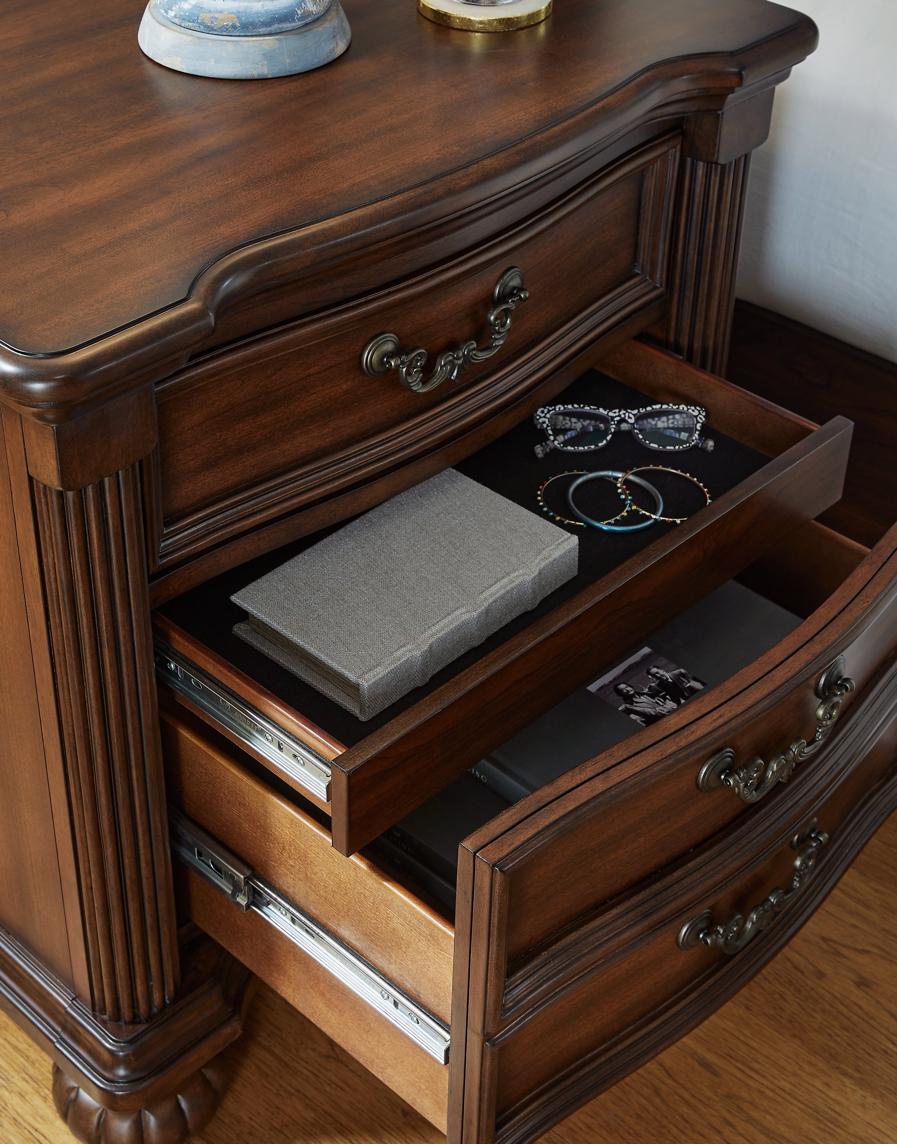 Trellington Queen Storage Bed, Dresser and Nightstand