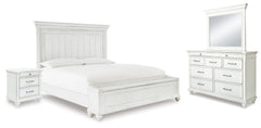 Diamond Furniture - Ashley Furniture - Kanwyn Queen Panel Storage Bed, Dresser, Mirror and Nightstand - Queen Panel Storage Bed, Dresser, Mirror and Nightstand - B777B19
