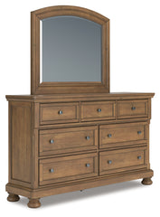 Feddinger King Panel Storage Bed, Dresser, Mirror, Chest and Nightstand