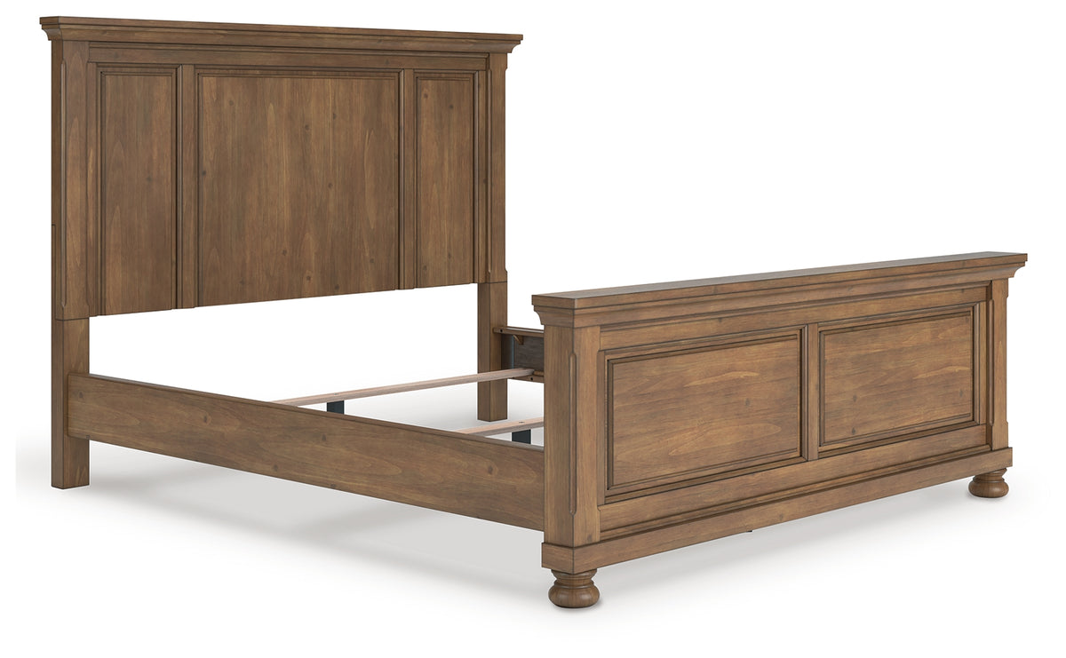 Diamond Furniture - Ashley Furniture - Feddinger California King Panel Bed - California King Panel Bed / Medium Brown - PCB779B7