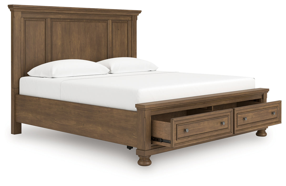 Diamond Furniture - Ashley Furniture - Feddinger King Panel Storage Bed - King Panel Storage Bed - PCB779B12