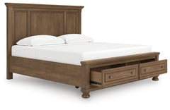 Diamond Furniture - Ashley Furniture - Feddinger King Panel Storage Bed - King Panel Storage Bed - PCB779B12