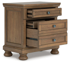 Diamond Furniture - Ashley Furniture - Feddinger Bedroom - Queen Sleigh Bed / Medium Brown - PCB779B14