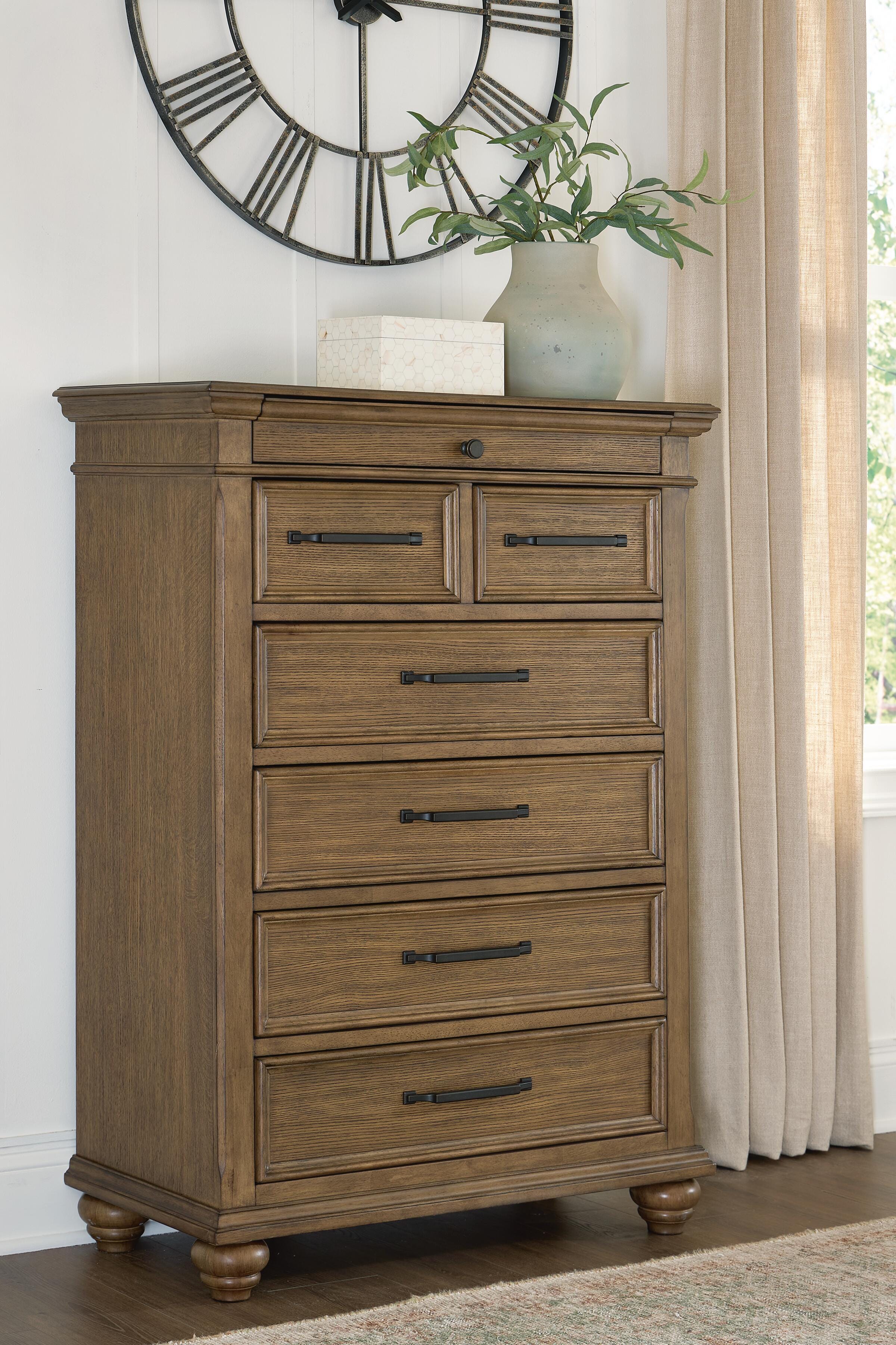 Diamond Furniture - Ashley Furniture - Karallin Chest of Drawers - Seven Drawer Chest - PCB782-46