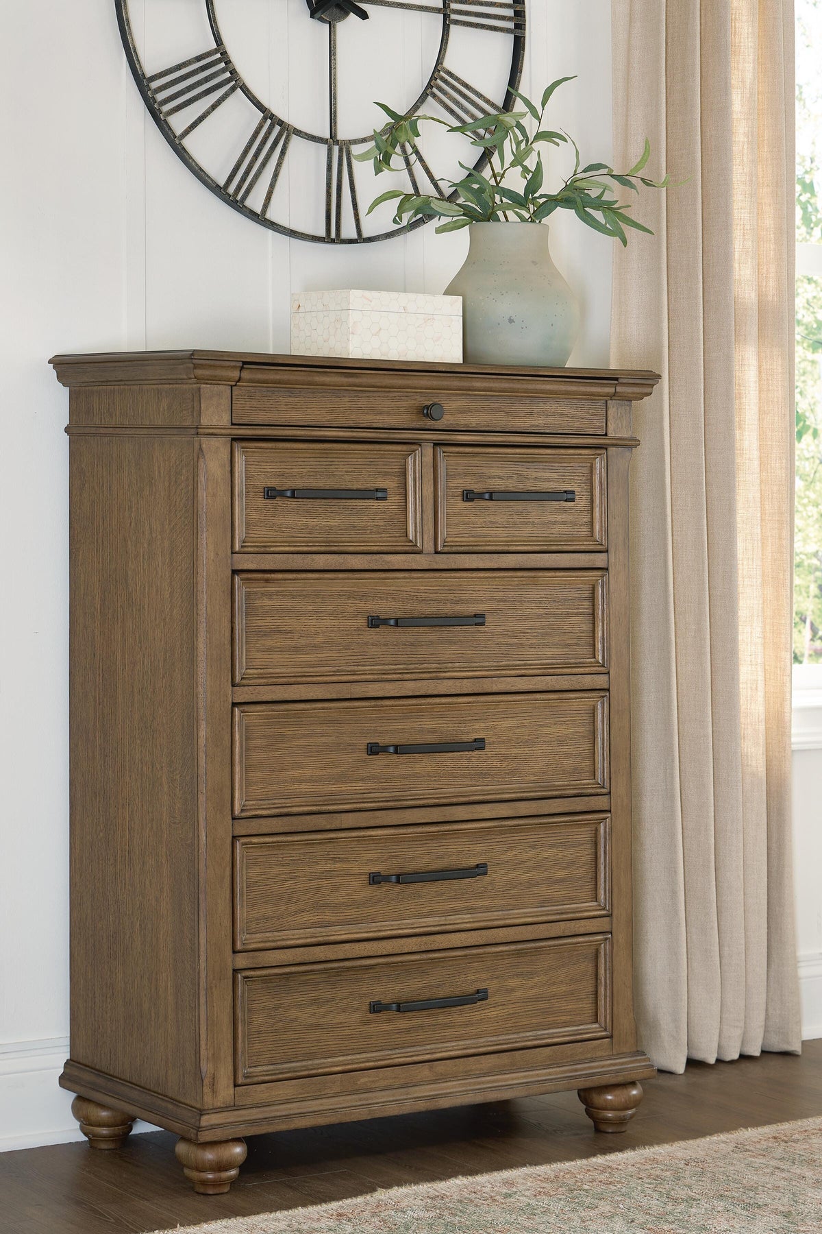 Diamond Furniture - Ashley Furniture - Karallin Chest of Drawers - Seven Drawer Chest - PCB782-46