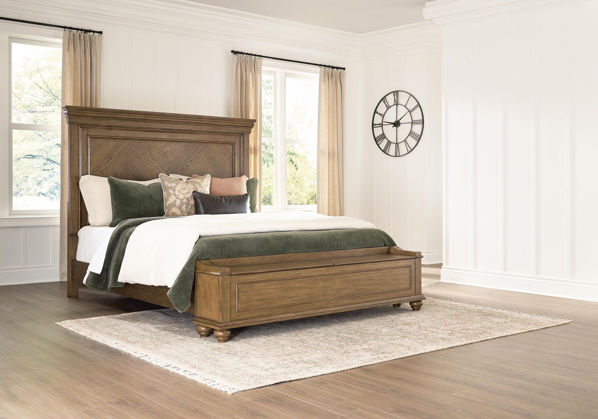 Diamond Furniture - Ashley Furniture - Karallin California King Panel Storage Bed - California King Panel Storage Bed - PCB782B9