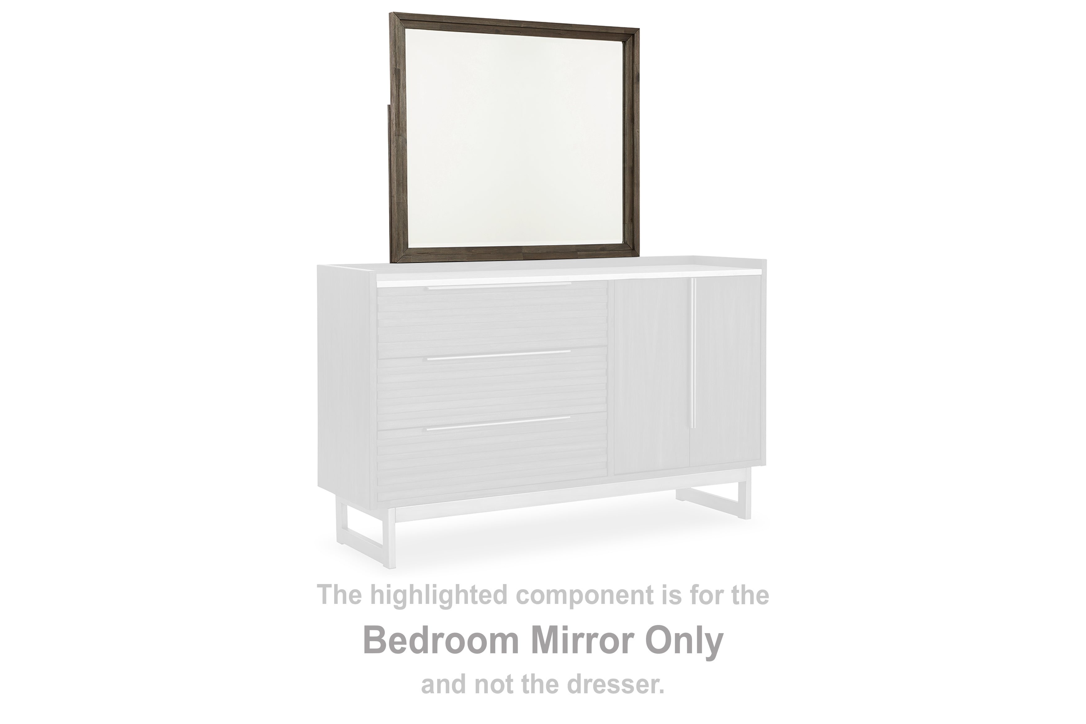 Diamond Furniture - Ashley Furniture - Arkenton Bedroom - Bedroom Mirror / Grayish Brown - B786-36