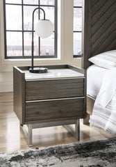 Diamond Furniture - Ashley Furniture - Arkenton Nightstand - Two Drawer Night Stand - B786-92