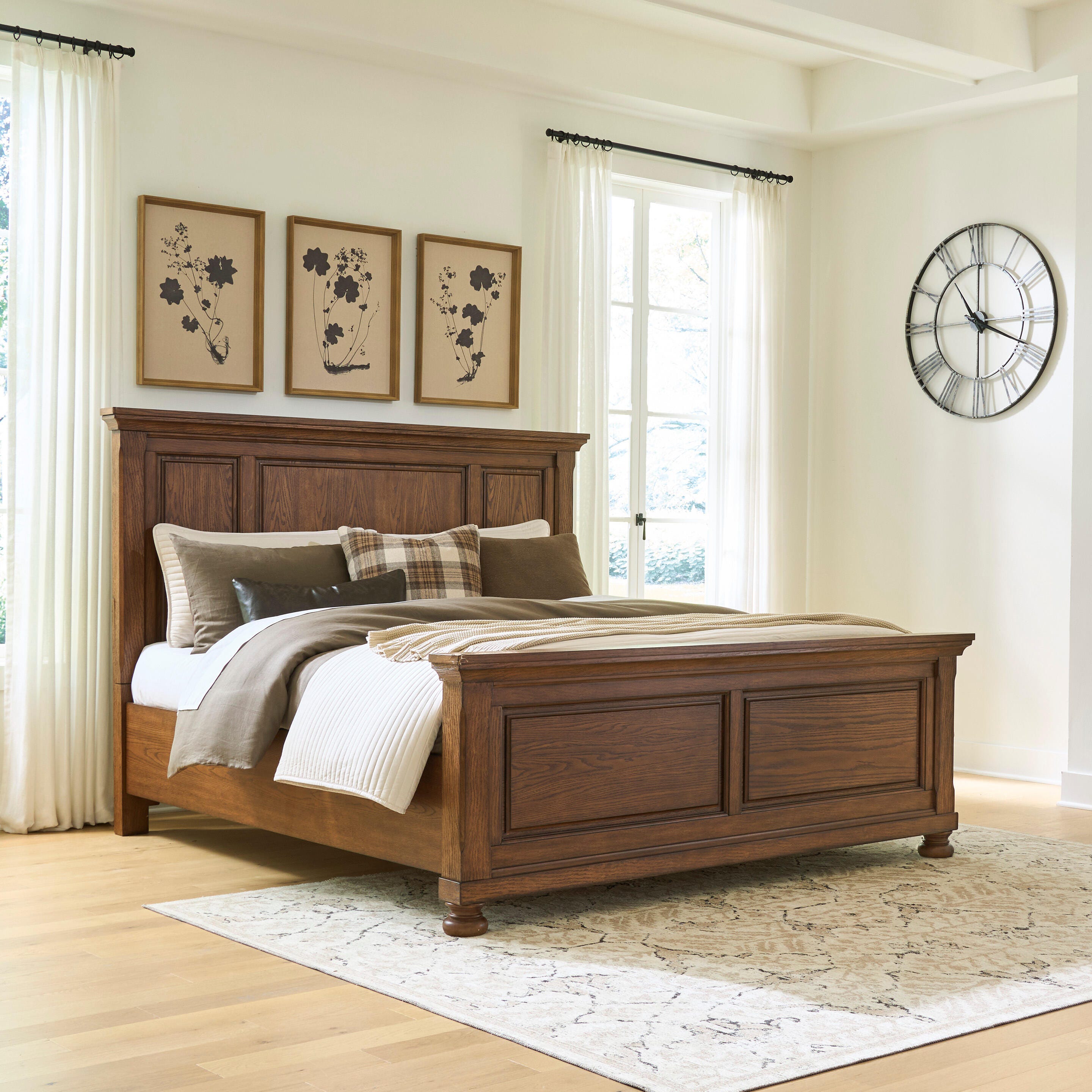 Diamond Furniture - Ashley Furniture - Zackaryn California King Panel Bed - California King Panel Bed - PCB807B8
