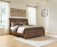 Zackaryn King Sleigh Storage Bed