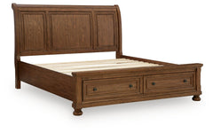Zackaryn King Sleigh Storage Bed