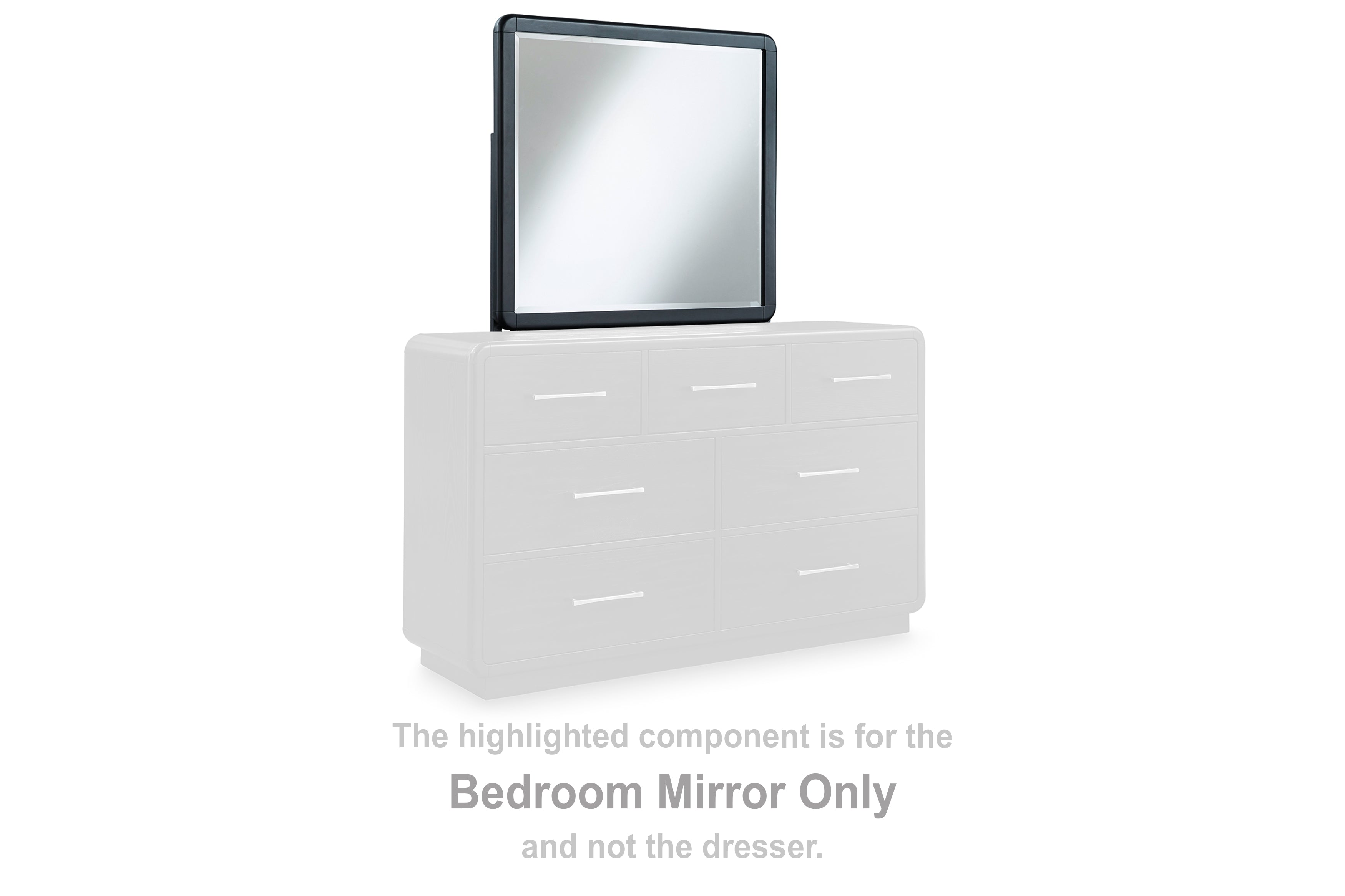 Diamond Furniture - Ashley Furniture - Rowanbeck Bedroom - Bedroom Mirror / Black - B821-36