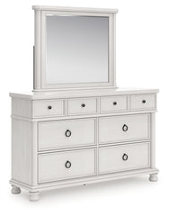 Rowlenstown Queen Poster Bed, Dresser and Mirror
