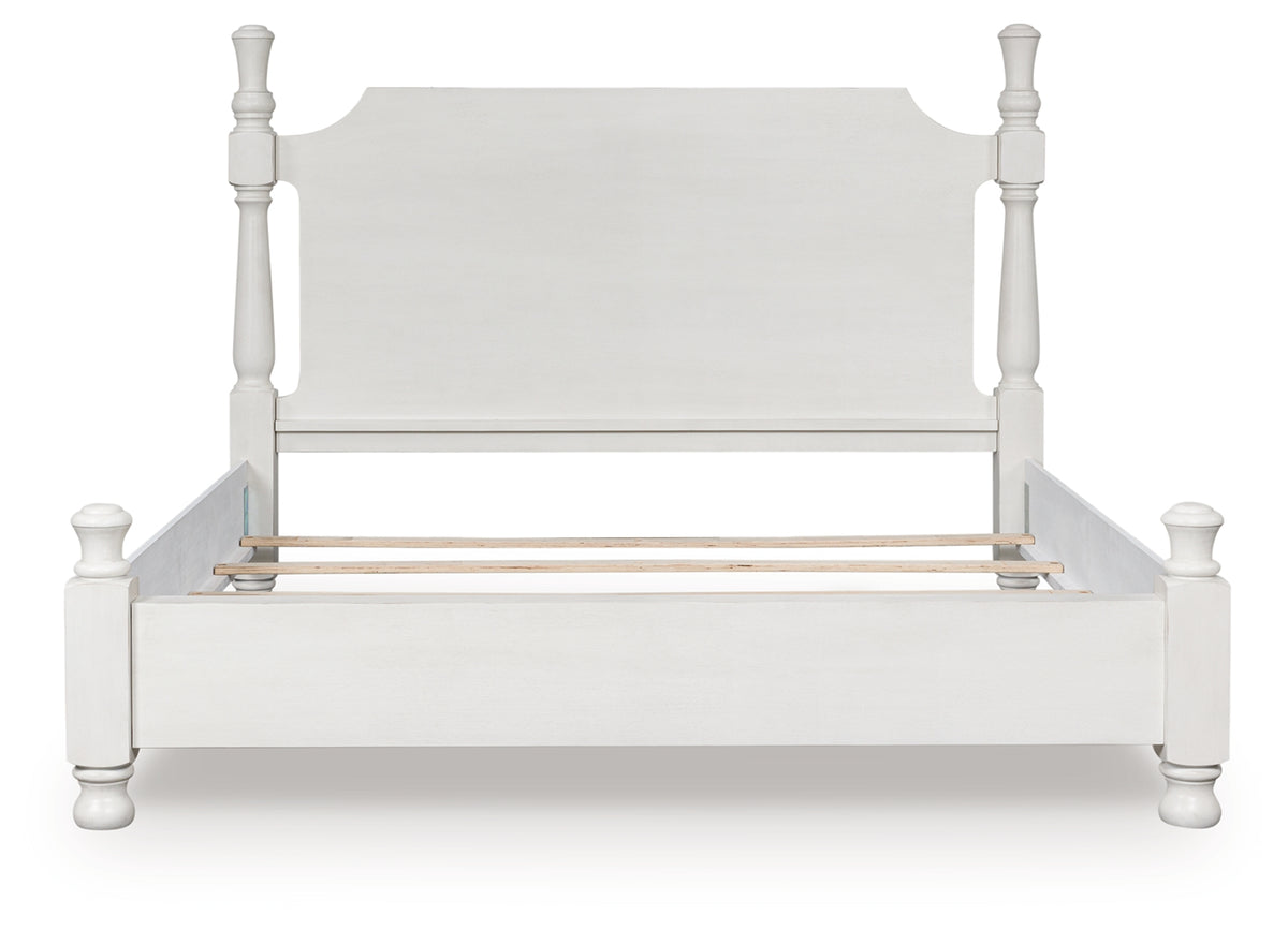 Diamond Furniture - Ashley Furniture - Rowlenstown Queen Poster Bed - Queen Poster Bed - PCB823B2