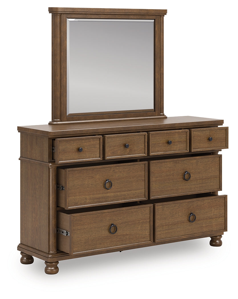 Diamond Furniture - Ashley Furniture - Rowlenstown Dresser and Mirror - Dresser and Mirror - PCB824B1